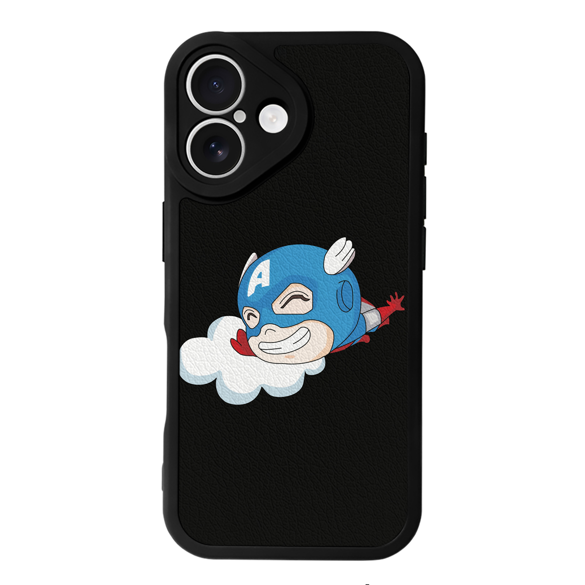 （画像用） アベンジャーズ The Avengers 【iPhone 16シリーズ対応】シリコンスマホケース（レザー調） 材質：シリコン